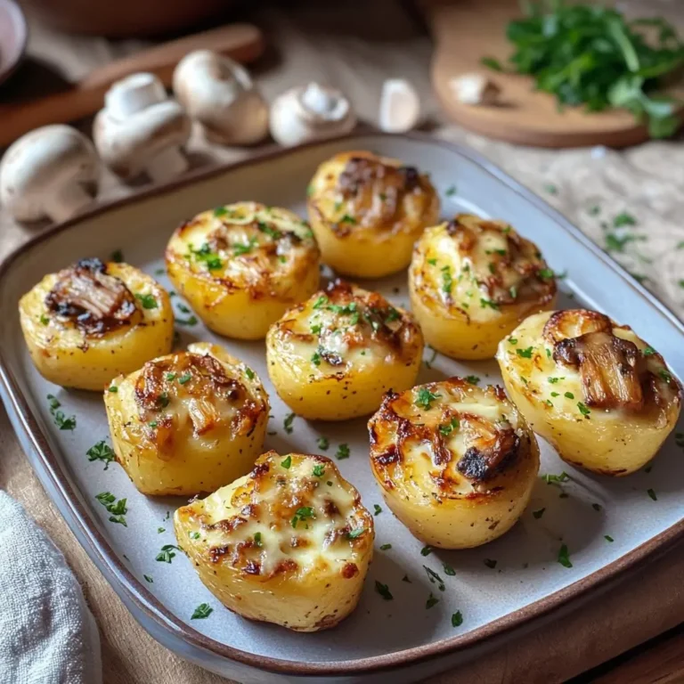 Pommes de Terre Farcies au Chèvre et Champignons