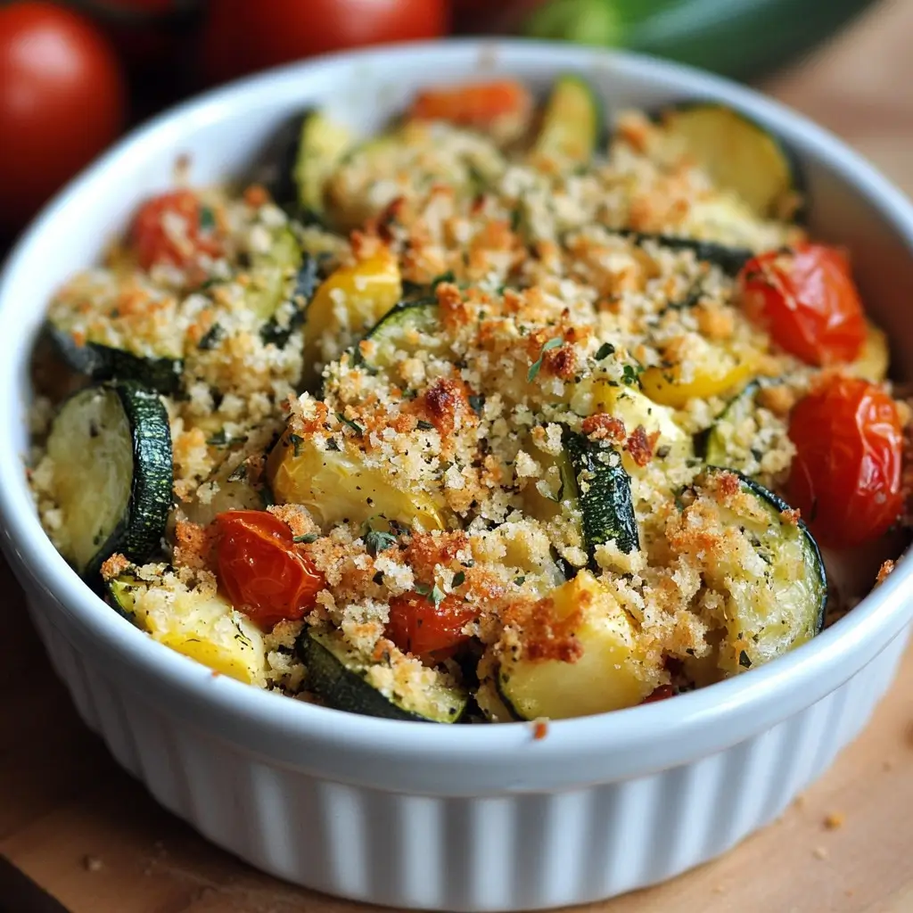 Le Délicieux Crumble de Courgettes et Tomates au Chèvre