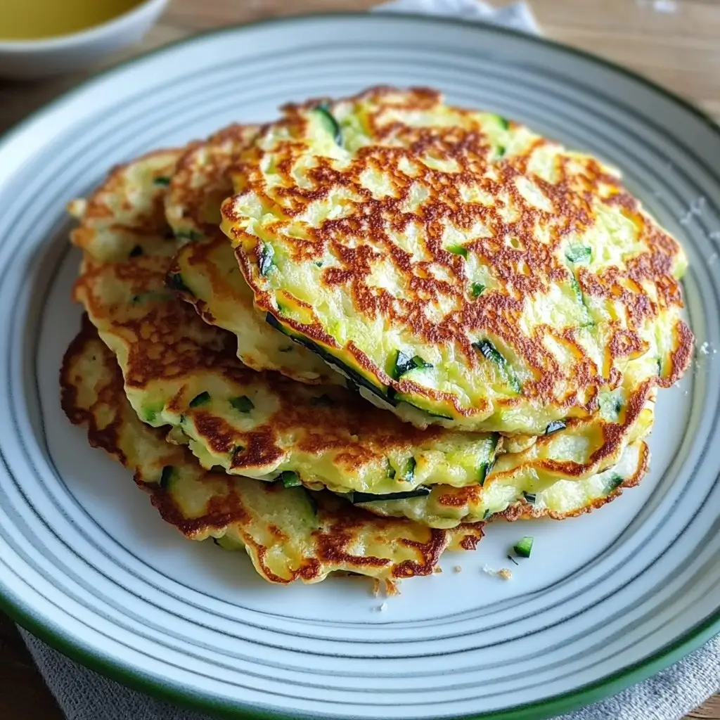 Délices d'été : Pancakes salés aux courgettes et mozzarella fondante