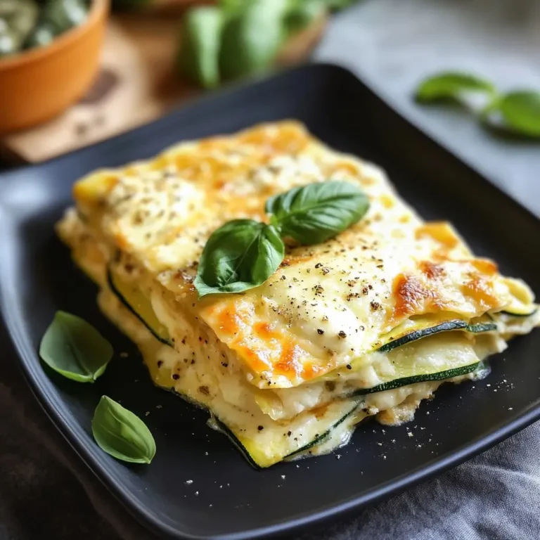 Délice Gourmand et Léger: Lasagnes de Courgettes et Mozzarella