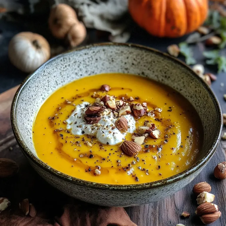 Réconfort d'Automne : Velouté Onctueux de Potimarron au Chèvre et Noisettes