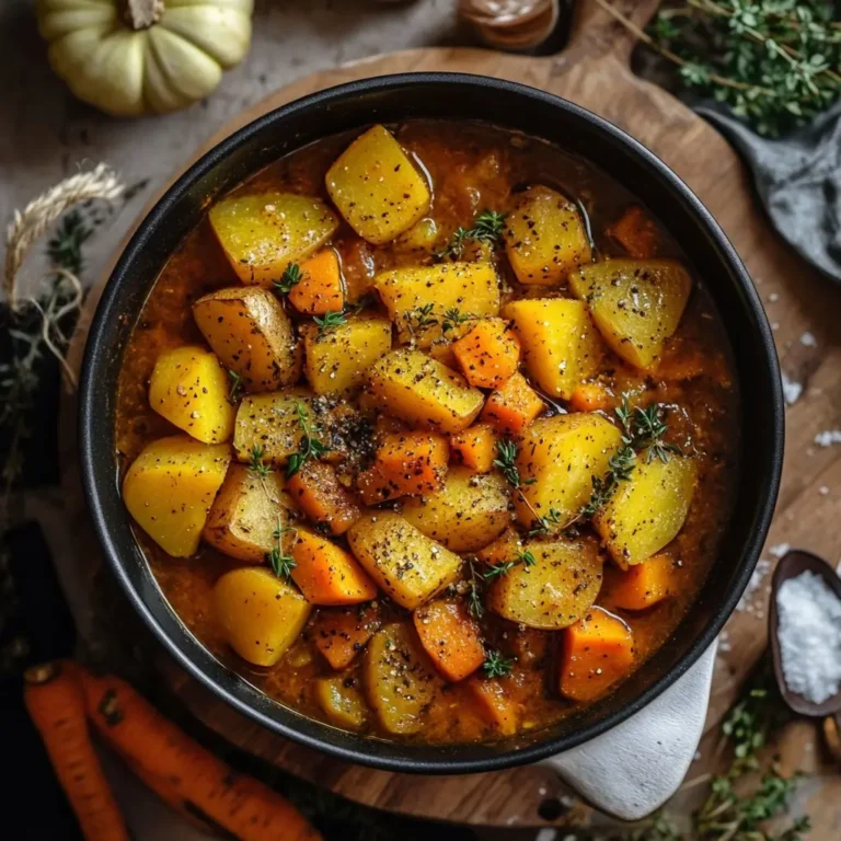 Cocooning Gourmand : Mijoté de Courge et Pommes de Terre Dorées