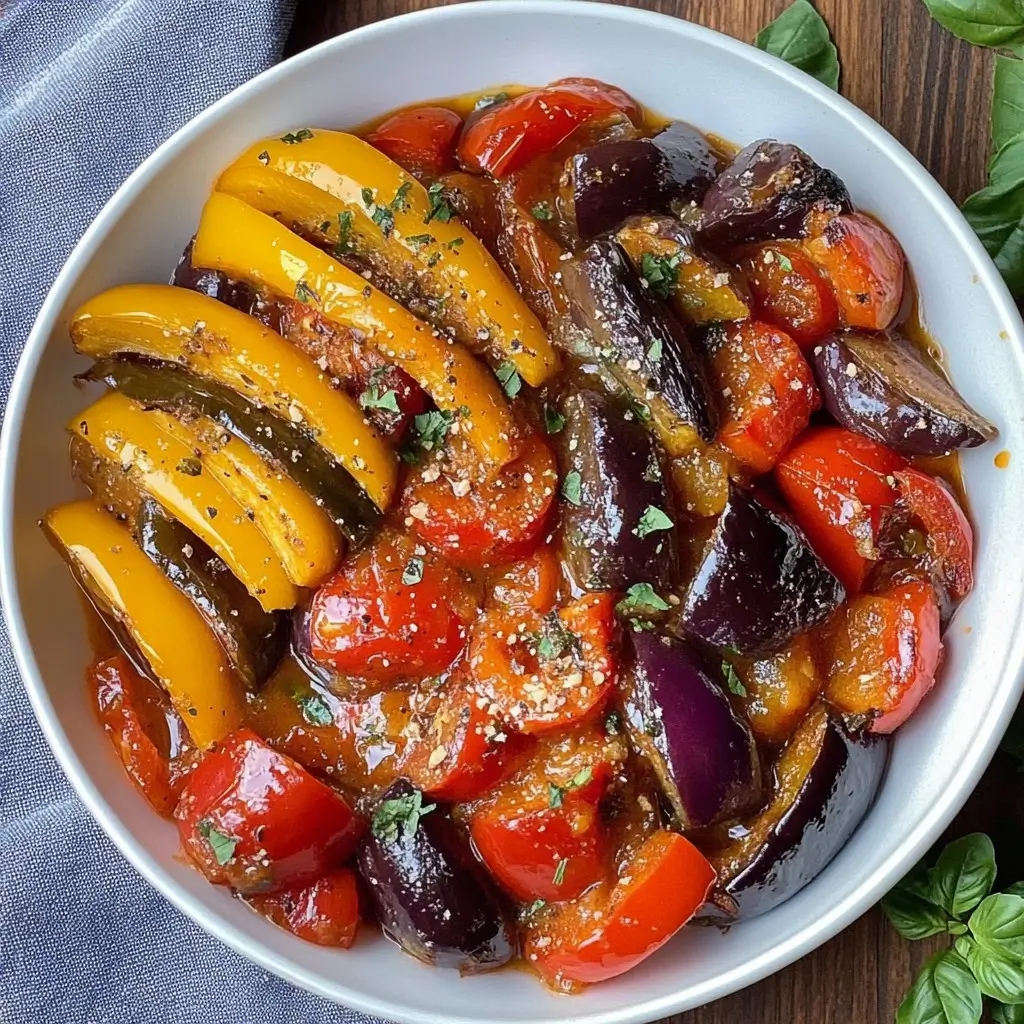 Le Tian Méditerranéen qui Fait Fondre l'Été : Un Festival de Couleurs dans votre Assiette