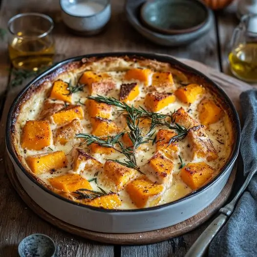 Clafoutis Crémeux de Butternut et Ricotta