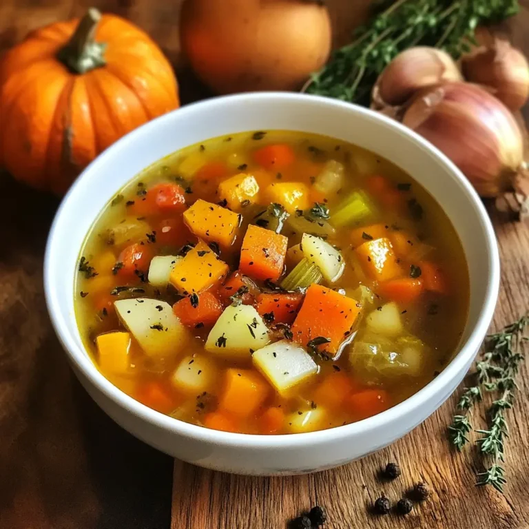 Régalez-vous avec cette Savoureuse Soupe Paysanne d'Automne