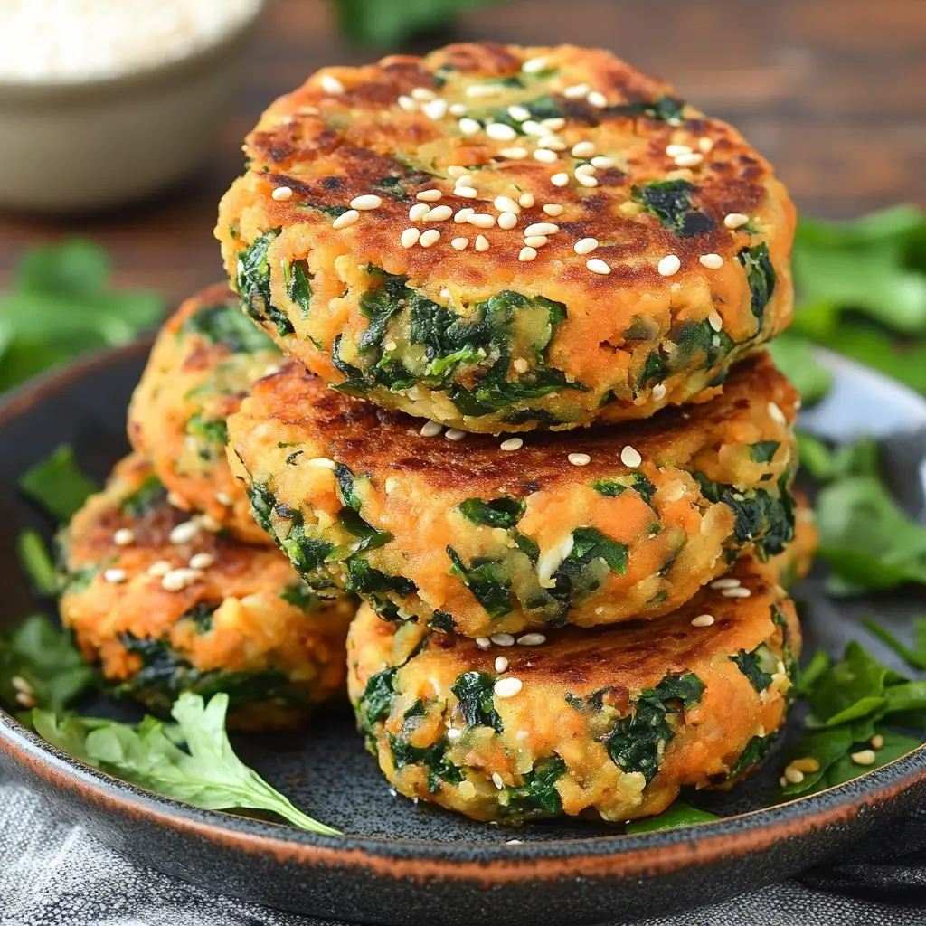 Galettes de Patates Douces & Épinards