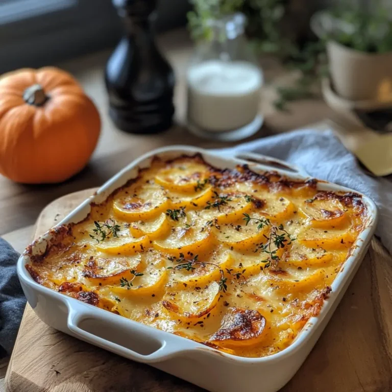 Réconfort d'automne : Gratin doré de courge musquée et pommes de terre