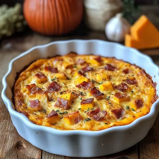 Le Clafoutis d'Automne qui Va Faire Fondre Votre Cœur : Potimarron, Pommes de Terre et Fromage !