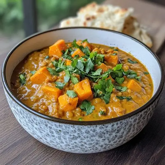 Dahl de Lentilles Rouges et Patates Douces