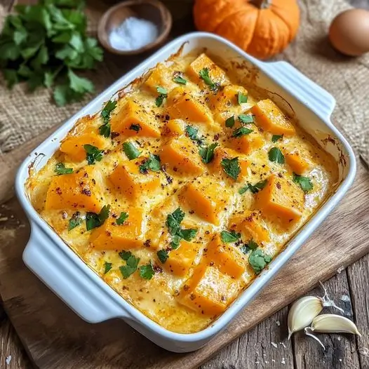 Gratin de Butternut et Coco au Curry