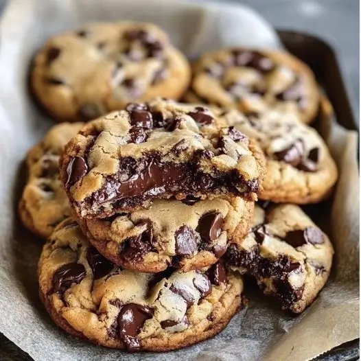 Biscuits aux pépites de chocolat épais les plus moelleux