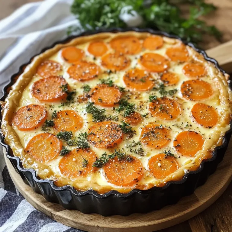 Clafoutis de Carottes et Parmesan : Un Délice Salé Qui Va Vous Surprendre !