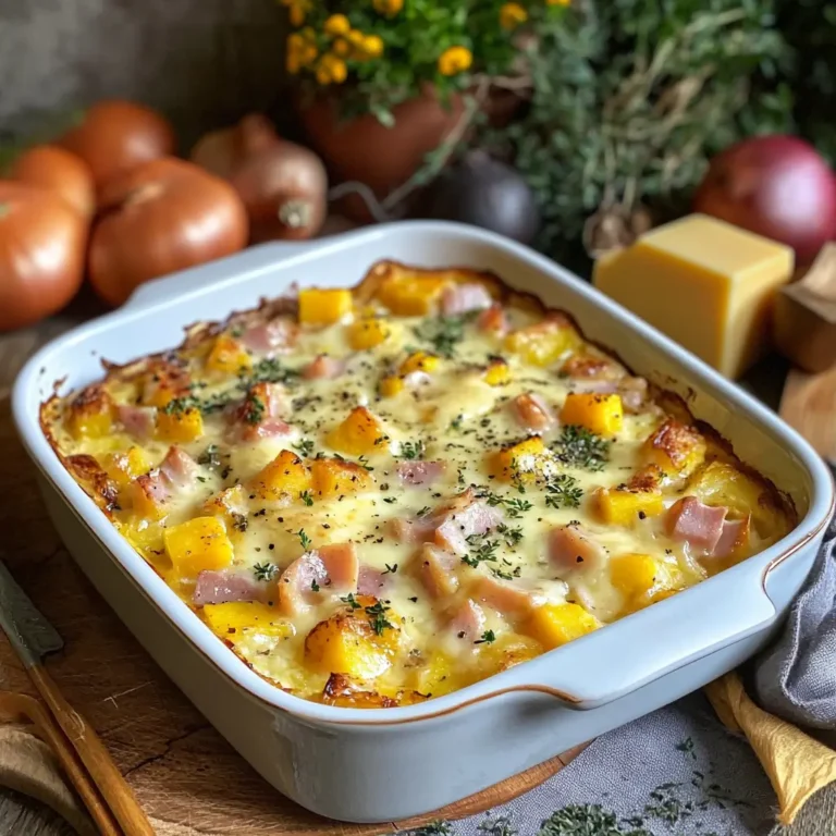 Gratin d'automne réconfortant : Potimarron et châtaignes fondantes