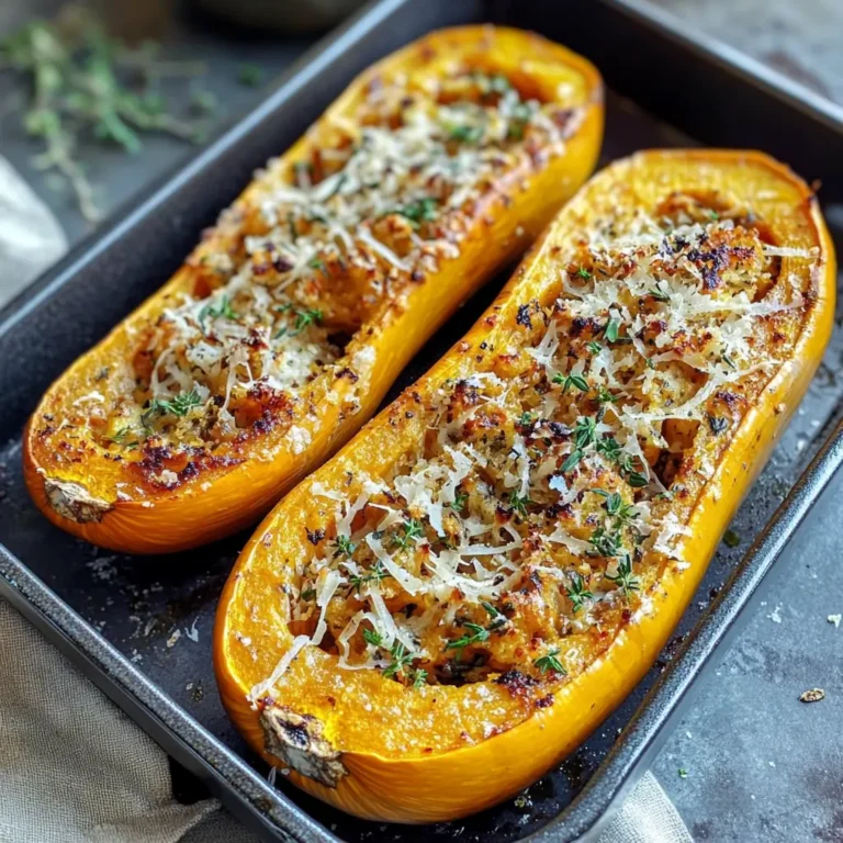 Rôti de courge aux herbes de Provence et parmesan