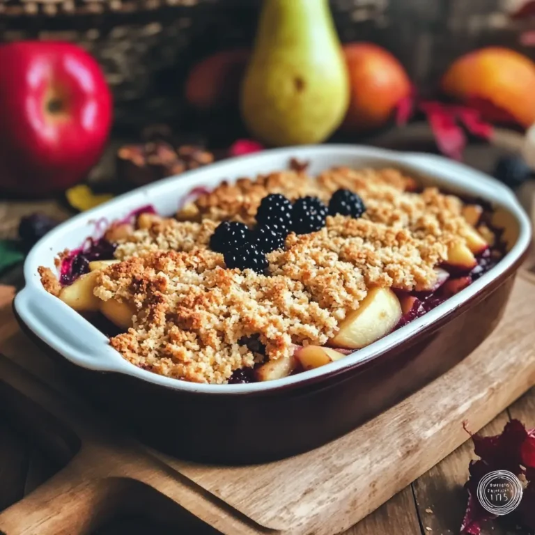 Crumble de Fruits d'Automne : Le Dessert Cocooning par Excellence