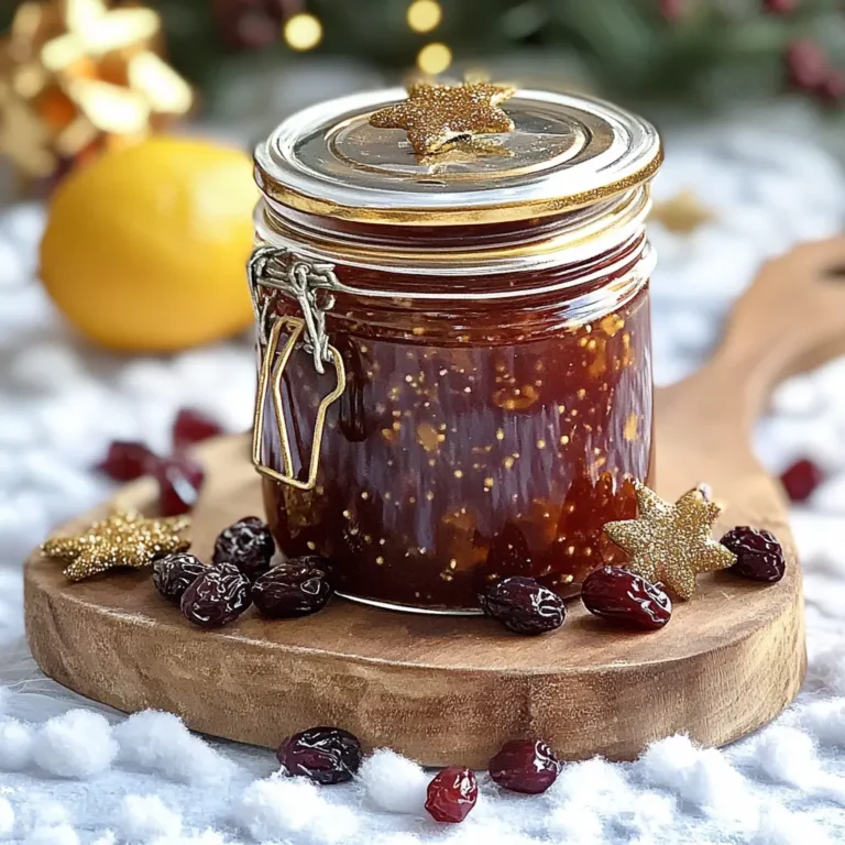 Délice Festif : Confiture de Noël aux Fruits Secs