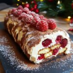 Bûche tiramisu aux framboises : Le Dessert de Noël qui Fait Fondre les Cœurs