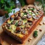 Cake aux Champignons, Comté, Noisettes et Persil Plat