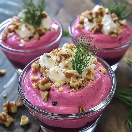 Mousse de Betteraves au Chèvre Frais : L'entrée colorée qui va épater vos invités