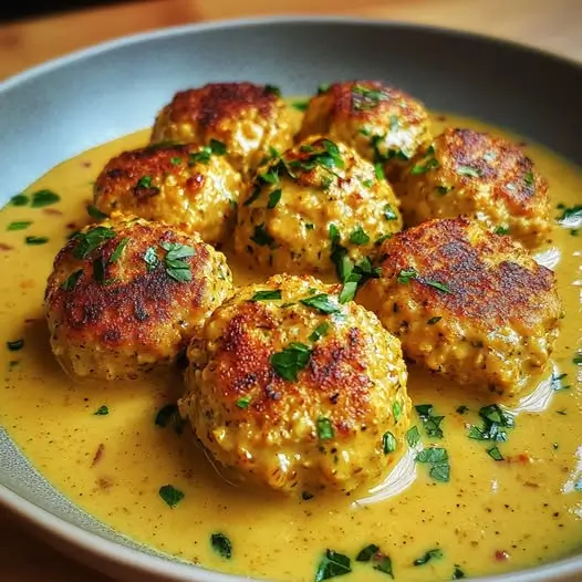 Boulettes de Chou-Fleur et Pois Chiches à la Sauce Curry Gingembre