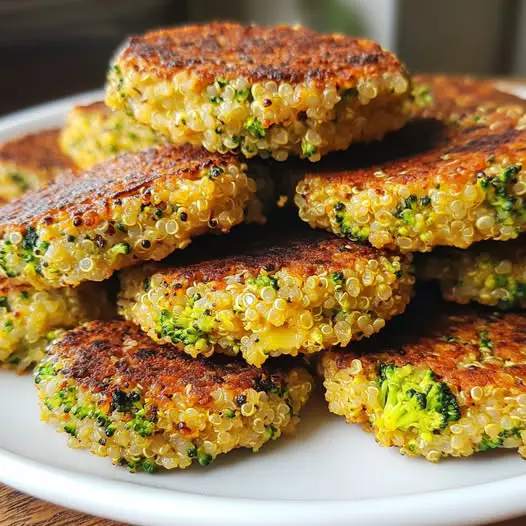 Galettes de Quinoa et Brocoli au Parmesan