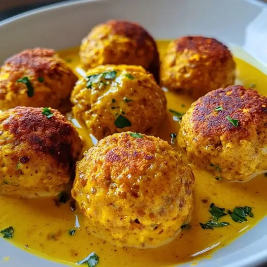 Boulettes de Potimarron et Lentilles à la Sauce Curry Noix de Muscade