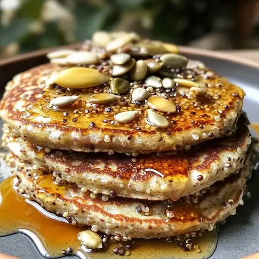 Crêpes de quinoa et graines de tournesol