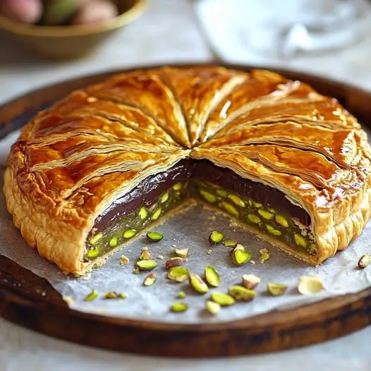 Galette des Rois aux Pistaches et au Chocolat