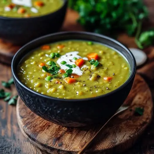 Velouté de Pois Cassés avec une touche de Curcuma