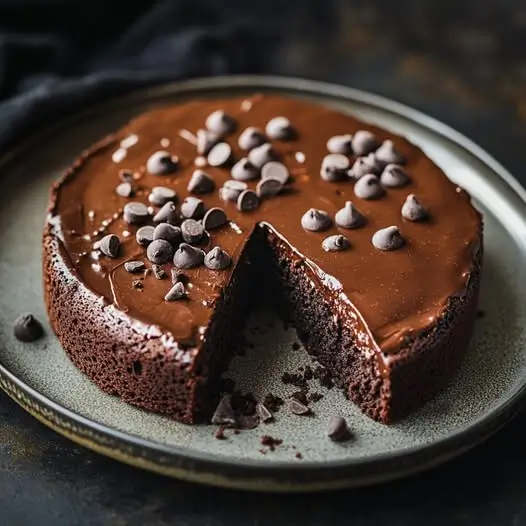 Gâteau au chocolat sain sans farine, ni beurre, ni sucre ajouté