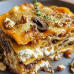 Lasagnes Végétariennes d'Automne au Chèvre et Sauce aux Noix