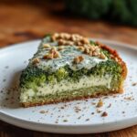 Gâteau de Brocoli et Parmesan, Sauce au Roquefort et Noix