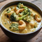 Curry Végétalien aux Brocolis et Noix de Cajou