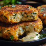 Galettes Épicées de Patates Douces et Pois Chiches, Sauce Tahini au Yaourt