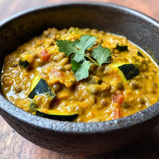 Curry de Lentilles et Courgettes au Lait de Coco : Voyage Épicé dans votre Cuisine