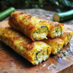 Cigares Croquants aux Courgettes et Fromage Fondant