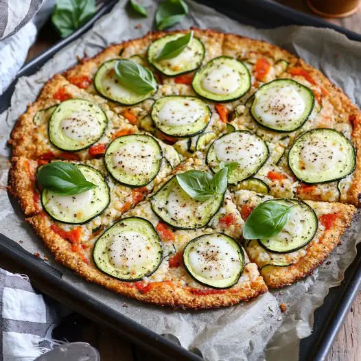 Pizza aux Courgettes et Flocons d’Avoine au Four : Une Recette Saine pour Tous Vos Repas