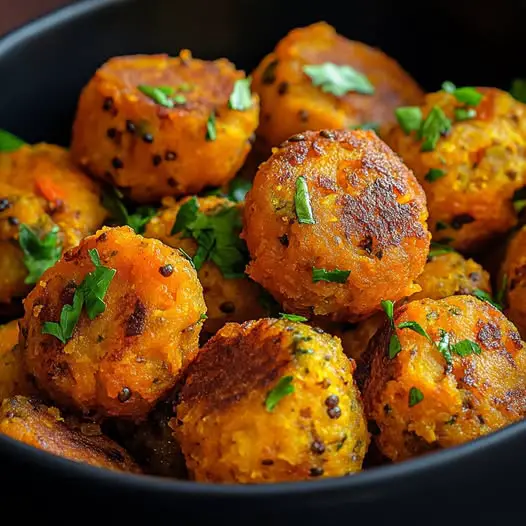 Boulettes de Patate Douce et Lentilles Corail aux Épices Douces : Un Délice Végétarien